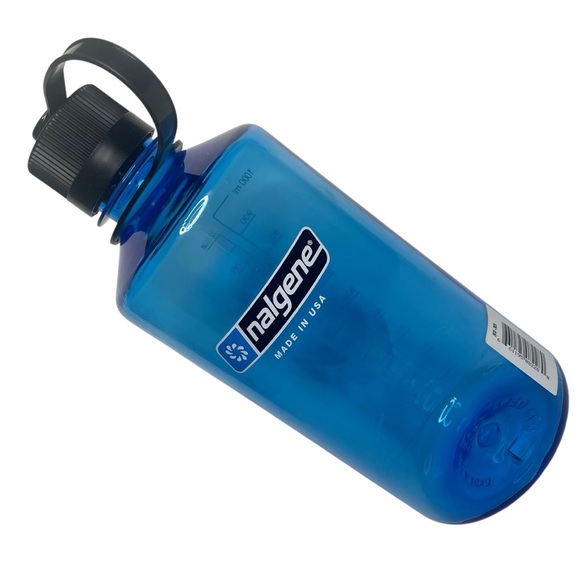 Nalgene Blue No BPA Water Bottle Narrow Mouth 32 oz Hiking Exercise USA Made - Picture 14 of 14